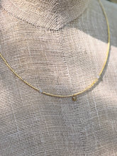 Load image into Gallery viewer, Rustic Yellow Diamond Necklace with Desert Diamonds and Gold Fill Tubes