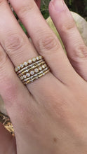 Load and play video in Gallery viewer, Gold and Diamond Stacking Rings
