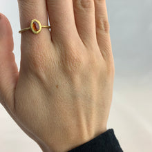 Load image into Gallery viewer, 18k Orange Sapphire Ring
