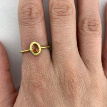 Load image into Gallery viewer, 18k Orange Sapphire Ring