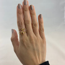 Load image into Gallery viewer, 18k Orange Sapphire Ring