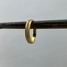 Load image into Gallery viewer, 18k Gold Double Bead Band Ring