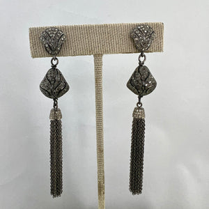 Art Deco Diamond Tassel Earrings