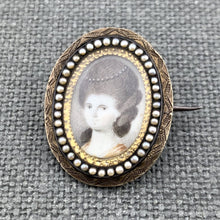 Load image into Gallery viewer, Miniature Portrait Pin
