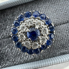 Load image into Gallery viewer, Sapphire and Diamond Cocktail Ring
