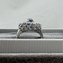 Load image into Gallery viewer, Sapphire and Diamond Cocktail Ring