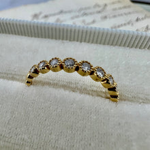 Load image into Gallery viewer, 9 Diamond Half Eternity Band