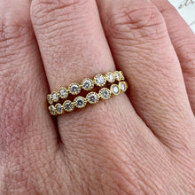 Load image into Gallery viewer, 9 Diamond Half Eternity Band