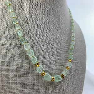 Smooth Pale Emerald Necklace