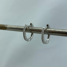 Load image into Gallery viewer, Diamond Hoops