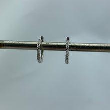 Load image into Gallery viewer, Diamond Hoops