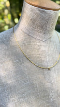 Load image into Gallery viewer, Rustic Yellow Diamond Necklace with Desert Diamonds and Gold Fill Tubes
