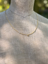 Load image into Gallery viewer, Rustic Yellow Diamond Necklace with Desert Diamonds and Gold Fill Tubes
