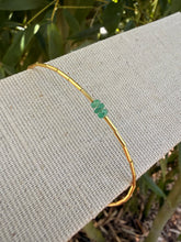 Load image into Gallery viewer, Emerald and Gold Tube Bracelet

