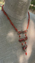 Load and play video in Gallery viewer, Triple Tier Antique Branch Coral Necklace
