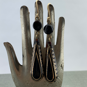 Antique Pique Tortoise Shell Earrings