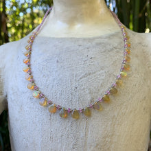 Load image into Gallery viewer, Ethiopian Opal and Pink Tourmaline Necklace
