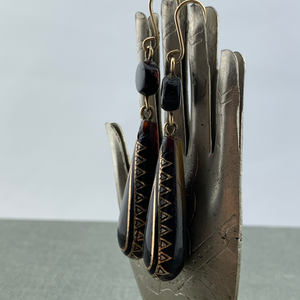 Antique Pique Tortoise Shell Earrings