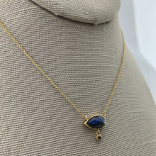 Load image into Gallery viewer, Faceted Labradorite and Diamond Necklace
