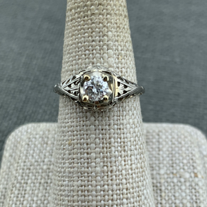 Vintage Diamond Solitaire Ring