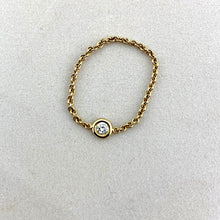 Load image into Gallery viewer, 14k Bezel Set Diamond Ring
