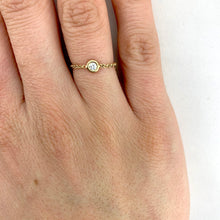Load image into Gallery viewer, 14k Bezel Set Diamond Ring
