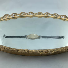 Load image into Gallery viewer, Silver ID Bracelet with Diamond
