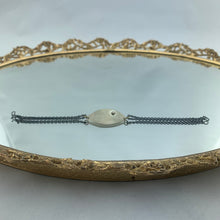 Load image into Gallery viewer, Silver ID Bracelet with Diamond
