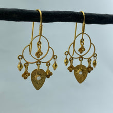 Load image into Gallery viewer, Gold and Rosecut Diamond Earrings
