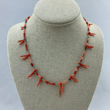 Load image into Gallery viewer, Coral Multi and Turquoise Necklace
