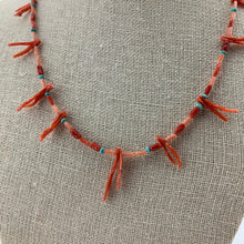 Load image into Gallery viewer, Coral Multi and Turquoise Necklace
