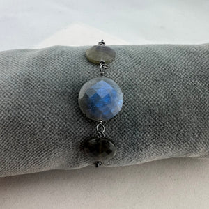 Triple Labradorite Adjustable Bracelet