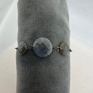 Triple Labradorite Adjustable Bracelet
