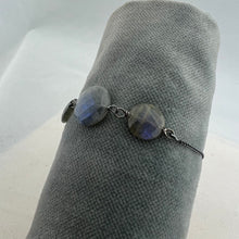 Load image into Gallery viewer, Triple Labradorite Adjustable Bracelet
