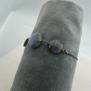 Triple Labradorite Adjustable Bracelet