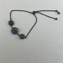 Load image into Gallery viewer, Triple Labradorite Adjustable Bracelet
