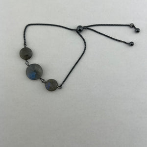 Triple Labradorite Adjustable Bracelet