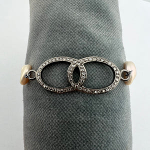 Diamond and Pearl Bracelet