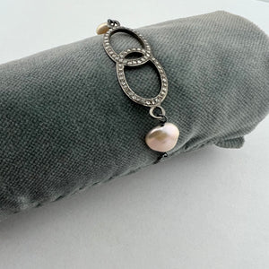 Diamond and Pearl Bracelet