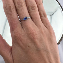 Load image into Gallery viewer, Sapphire Diamond and Platinum Ring
