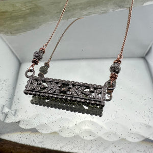 Diamond Bar Necklace