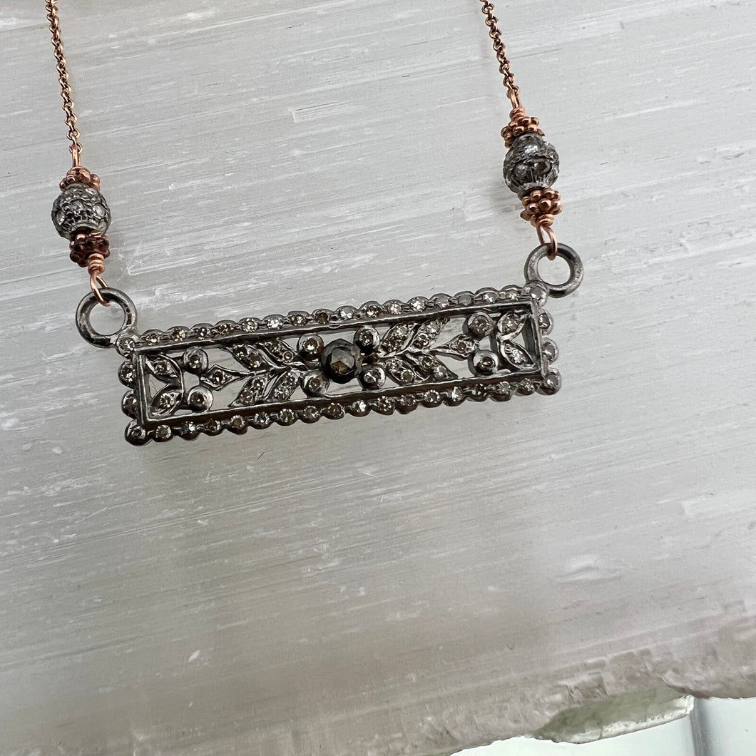 Diamond Bar Necklace