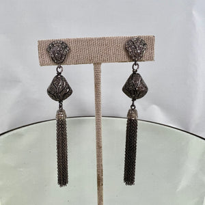 Art Deco Diamond Tassel Earrings