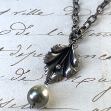 Load image into Gallery viewer, Handmade Mexican Silver with Ombre Tahitian Pearl Pendant
