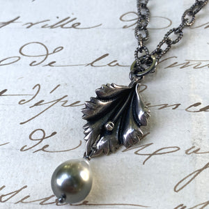 Handmade Mexican Silver with Ombre Tahitian Pearl Pendant