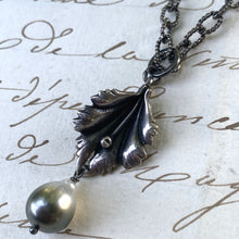 Load image into Gallery viewer, Handmade Mexican Silver with Ombre Tahitian Pearl Pendant
