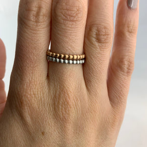 18k Bubble Band Rings