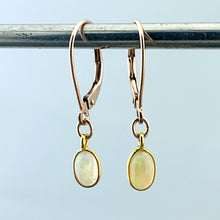 Load image into Gallery viewer, 14k Gold and Ethiopian Opal Earrings
