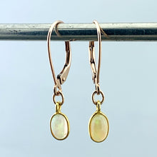 Load image into Gallery viewer, 14k Gold and Ethiopian Opal Earrings
