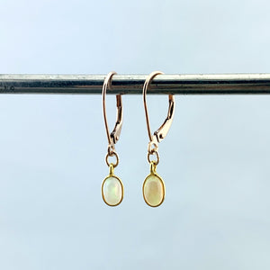 14k Gold and Ethiopian Opal Earrings
